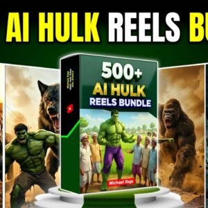 The 500+ AI Hulk Story Reels Bundle is a unique collection of more than 500 AI-generated Hulk story videos designed for Instagram Reels, TikTok, Facebook Reels, and YouTube Shorts. These reels feature creative superhero storytelling, action moments, and engaging Hulk-themed clips that can help creators grow their social media pages with viral-style content.